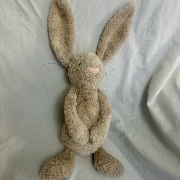 Jellycat Large Bashful Beige Bunny Retired Floppy Ears Plush Stuffed Animal Y2K - Picture 2 of 5